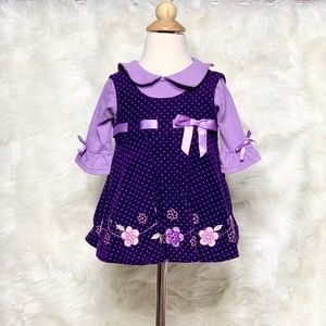 Baby Beri Purple Dress 3-6 months